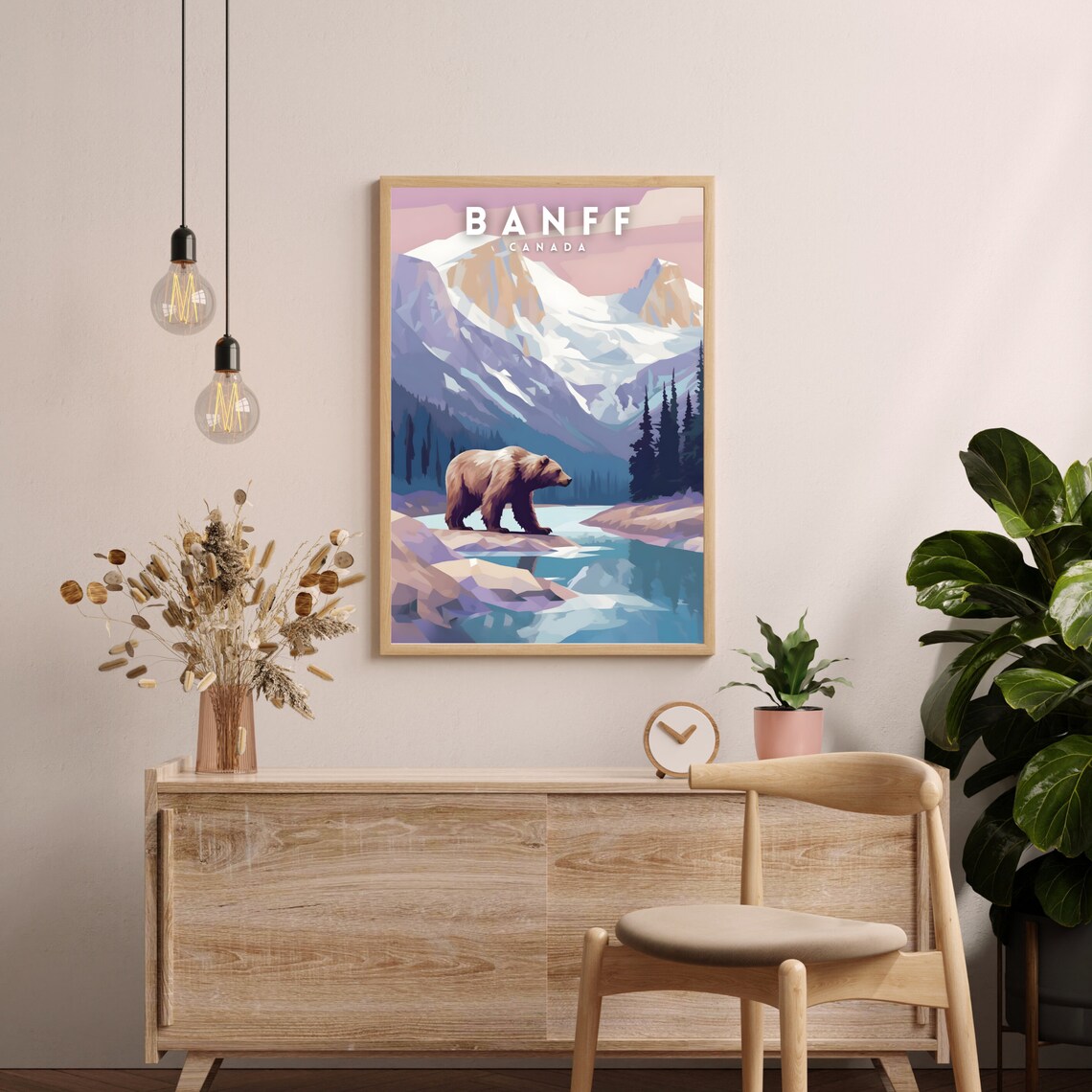 Banff Travel Poster, Canada Landscape Art Print - Image 2
