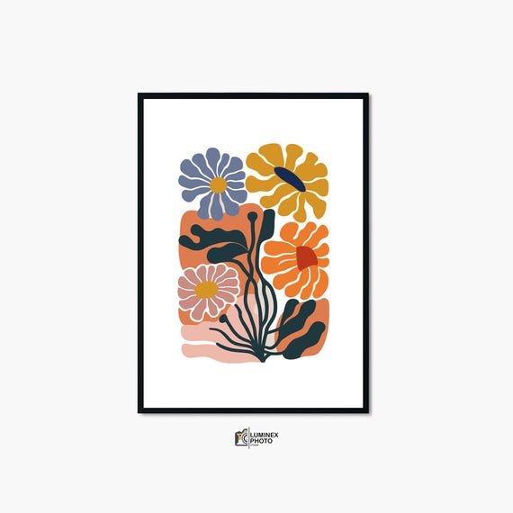 Instant Art Illustrationabstract Floral Photography Print Scandinavian Wall