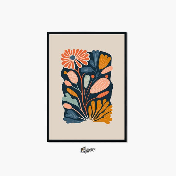 Instant Art Illustrationabstract Floral Print Modern Flower Photography