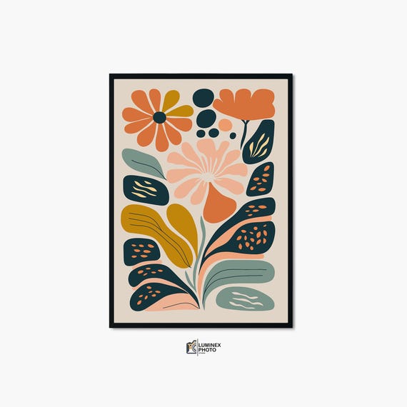 Instant Art Illustrationabstract Floral Photography Print Scandinavian Wall