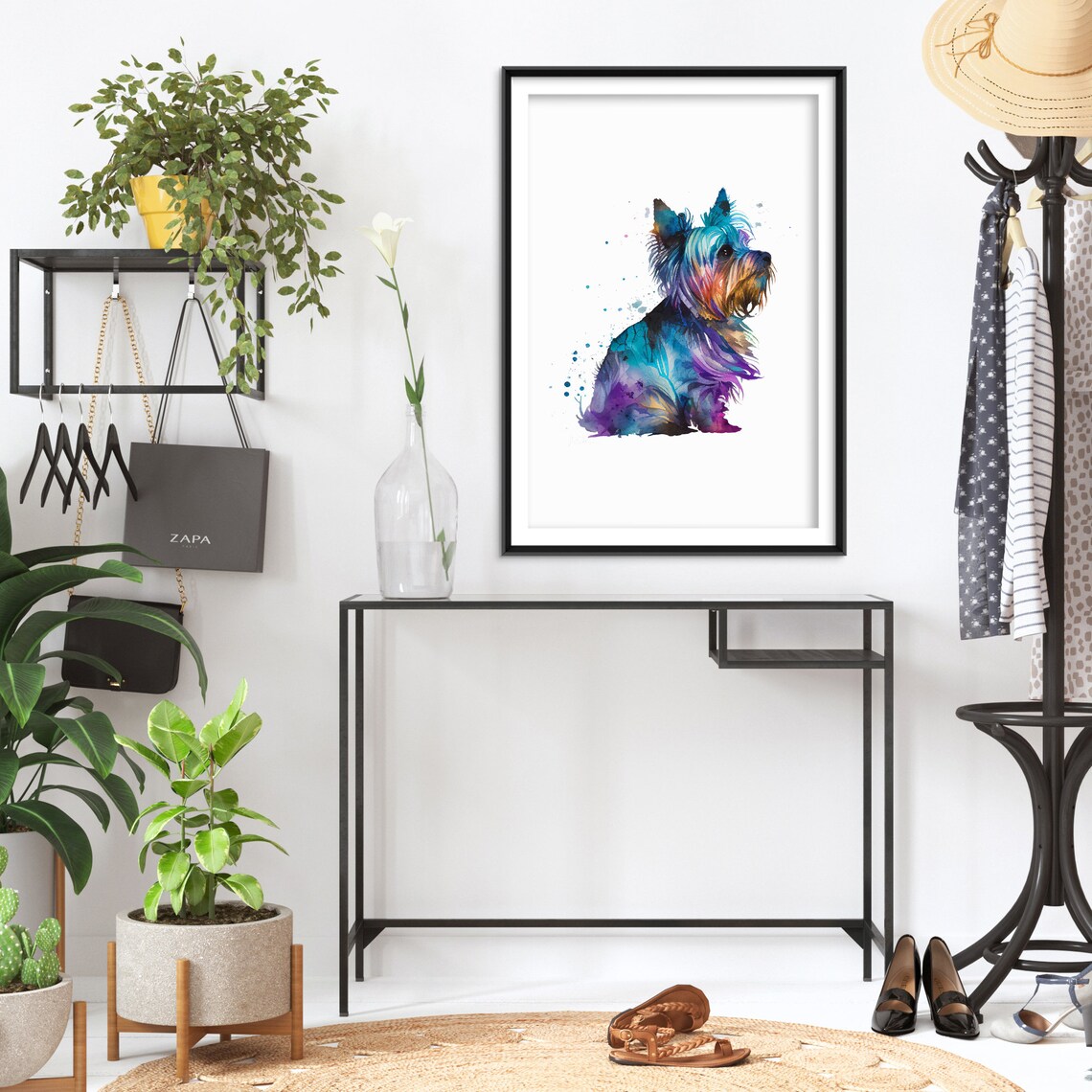 Little Yorkshire Terrier Watercolour Art Print, Dog Lover - Image 2