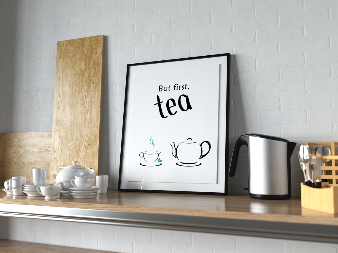 Tea Party Decorations Tea Party Decor Tea Party Printables Tea Lover Gift Tea Print Tea Kitchen Art Kitchen Decor Kitchen