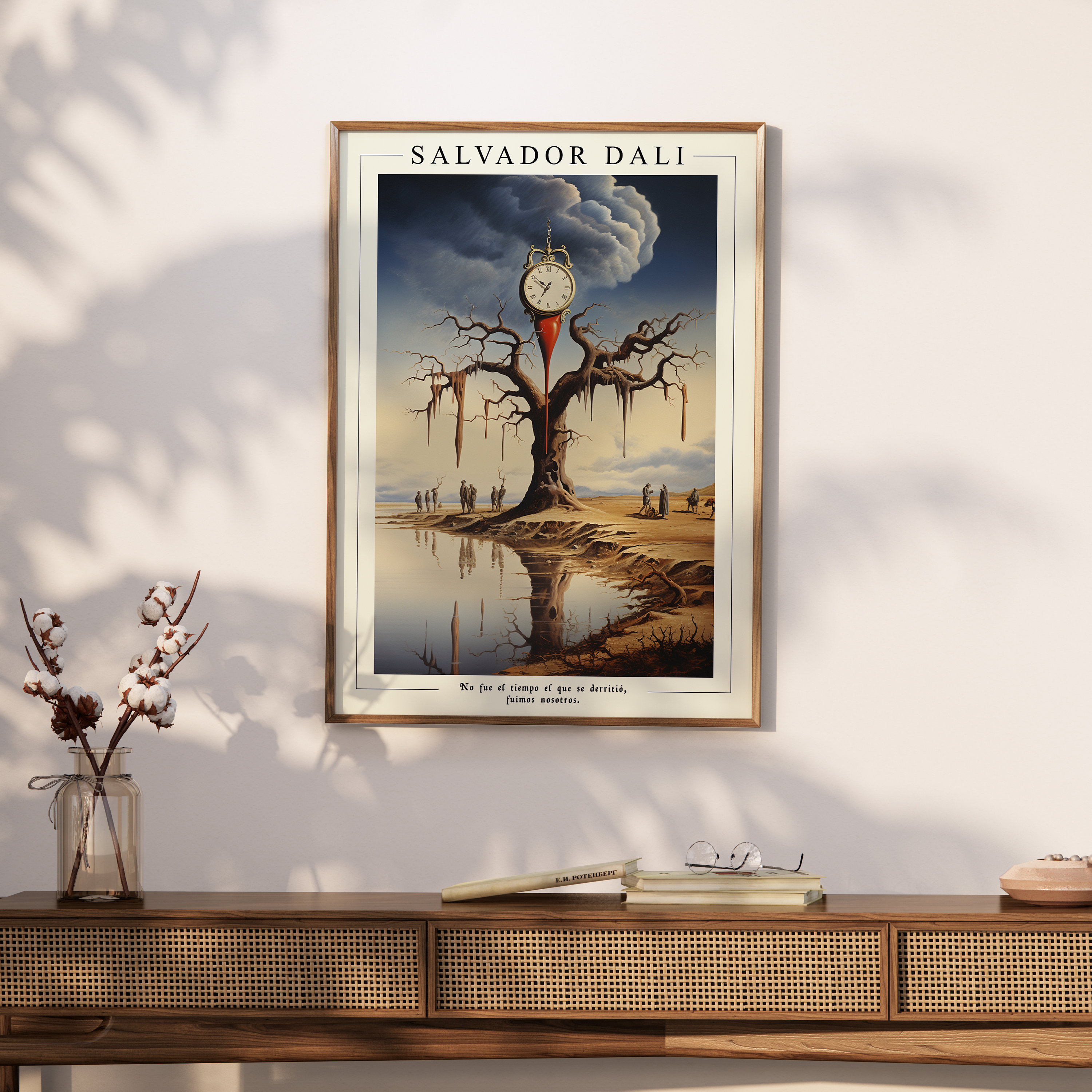 Melting Clock Poster, Salvador Dali Surreal Art Print - Image 2