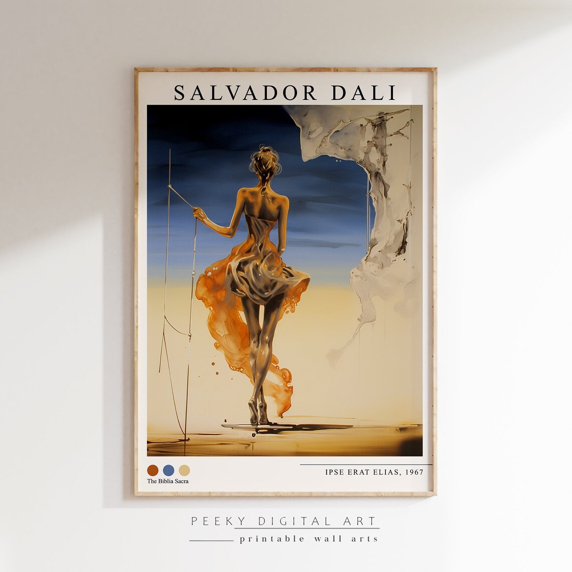 Salvador Dali Ipse Erat Elias 1967 Surrealism Exhibition Art Poster - Image 2