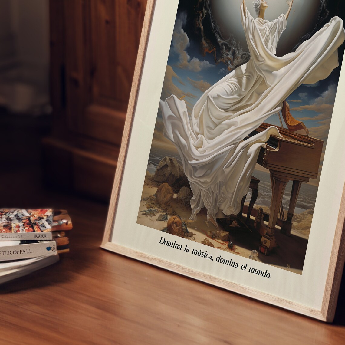 Salvador Dali Piano Surreal Art Poster, Print - Image 2