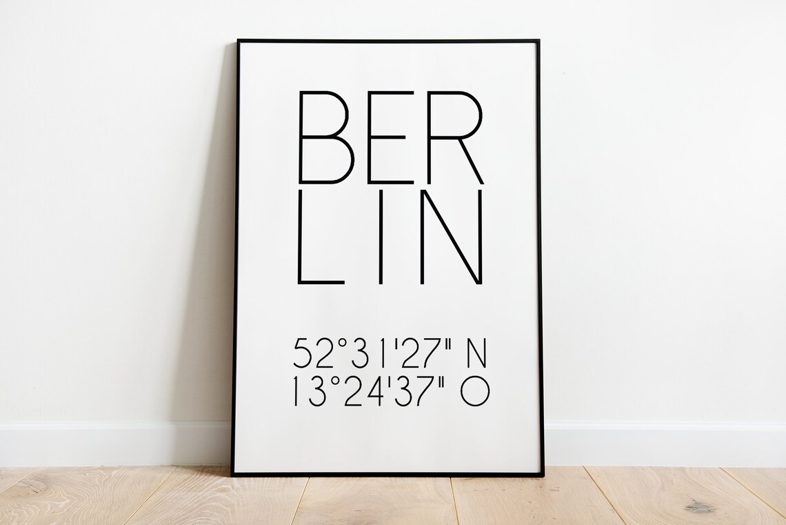 Favorite City Personalized Coordinates Poster Print
