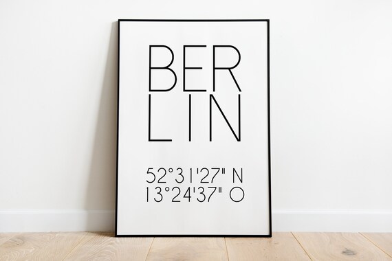 Favorite City Personalized Coordinates Poster Print