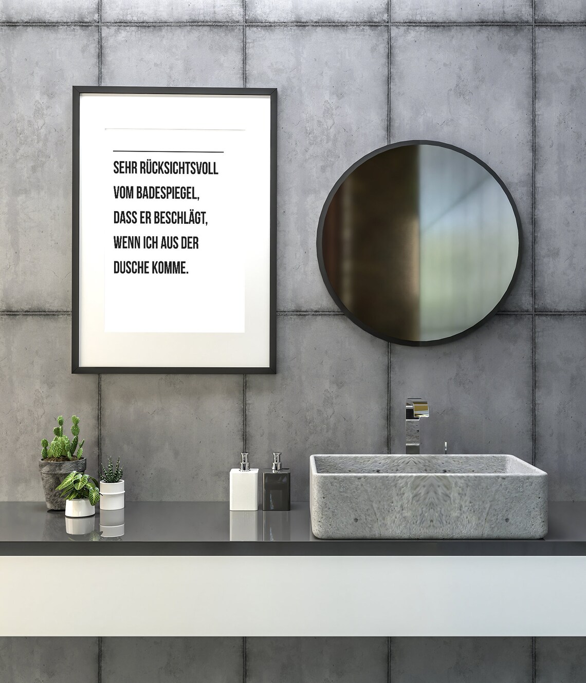 Funny Bathroom Mirror Poster, Bathroom Wall Art Print - Image 2