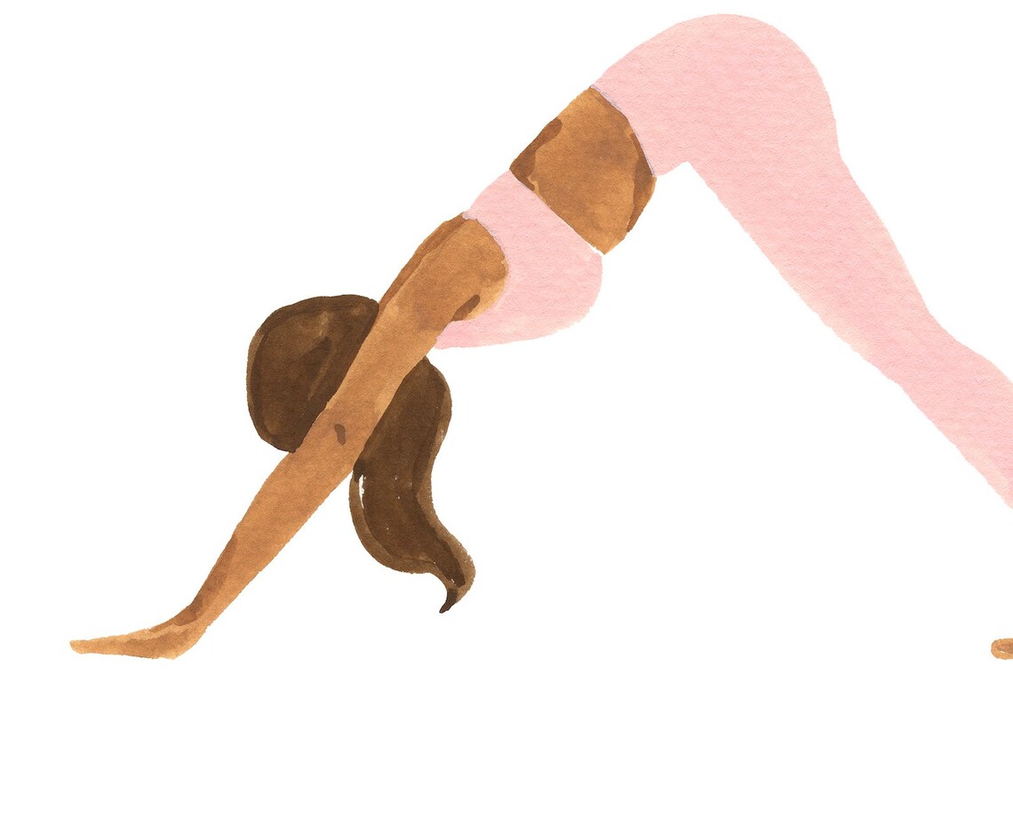 Yoga Art Print, Boho Minimalist Yogi Girl - Image 2