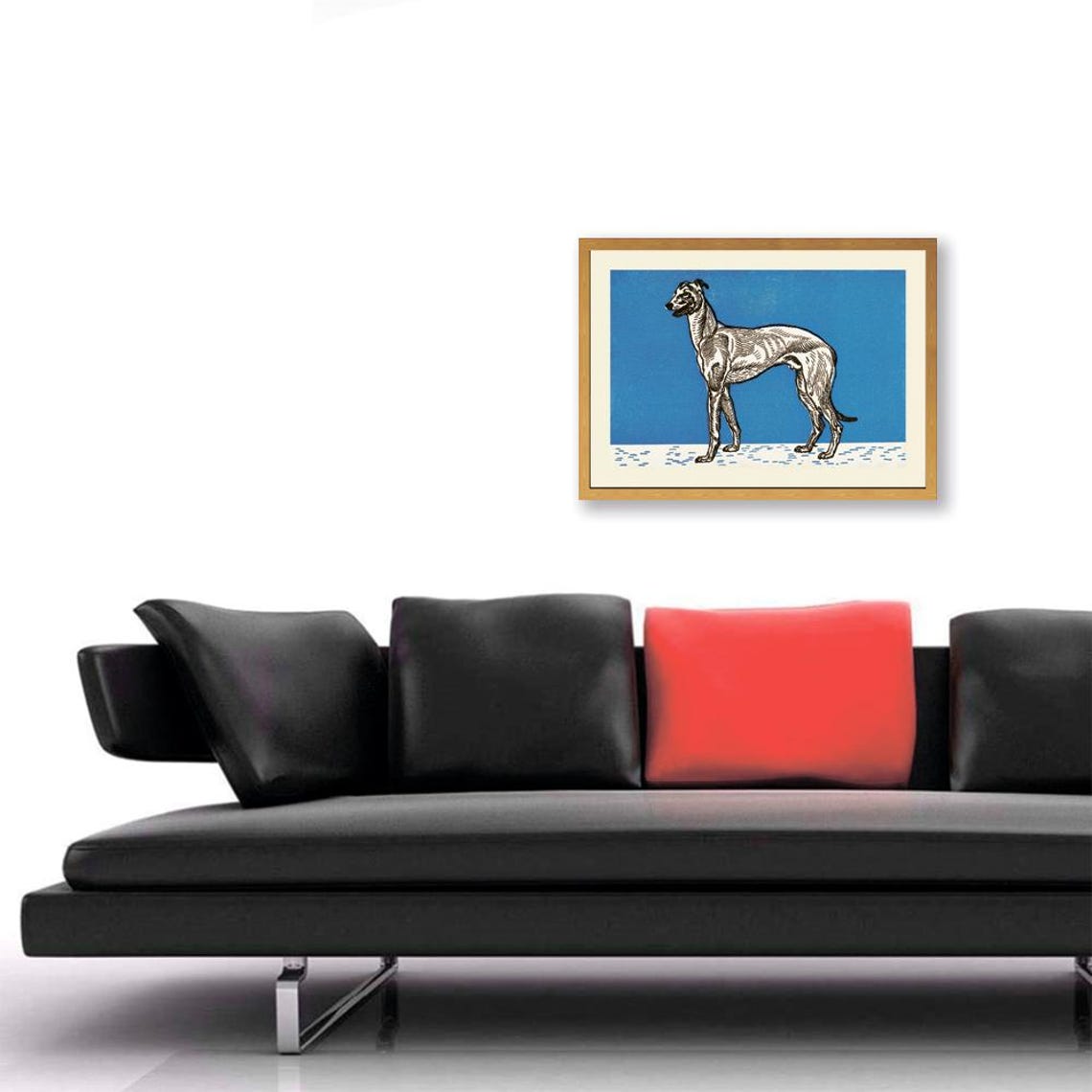 Moriz Jung Greyhound Print Greyhound Poster Moriz Jung Dog Poster Dogs In Art Vintage Dog Painting Moriz Jung Painting - Image 2