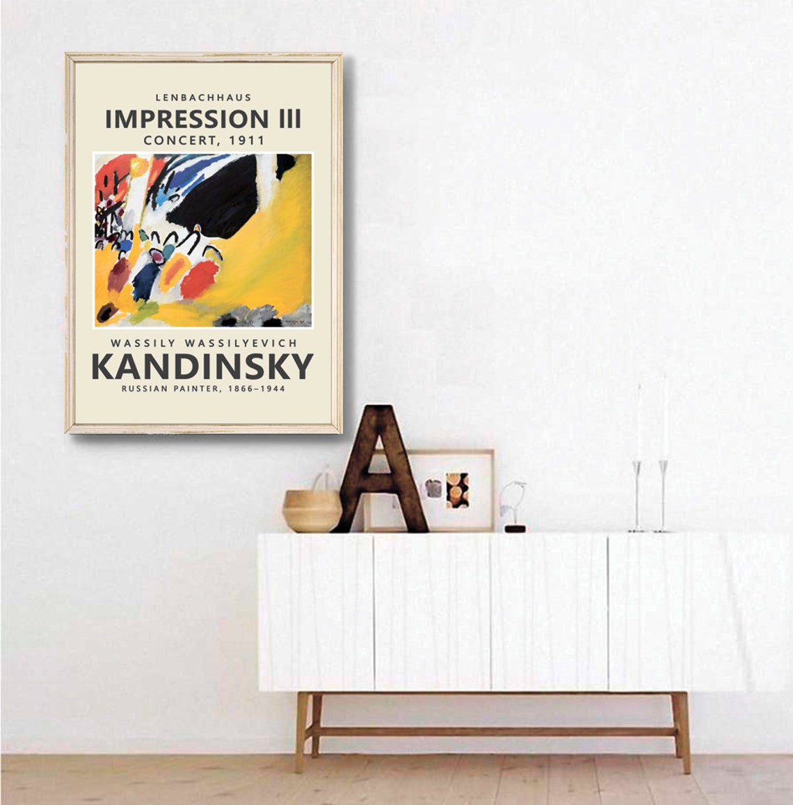 Wassily Kandinsky Impression III Concert 1911 Abstract Art Poster - Image 3