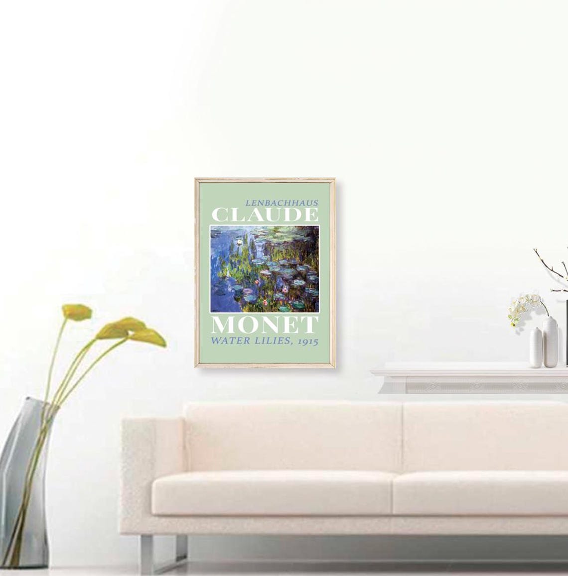 Claude Monet Water Lilies 1915 Museum Exhibition Gallery Art Poster - Image 3