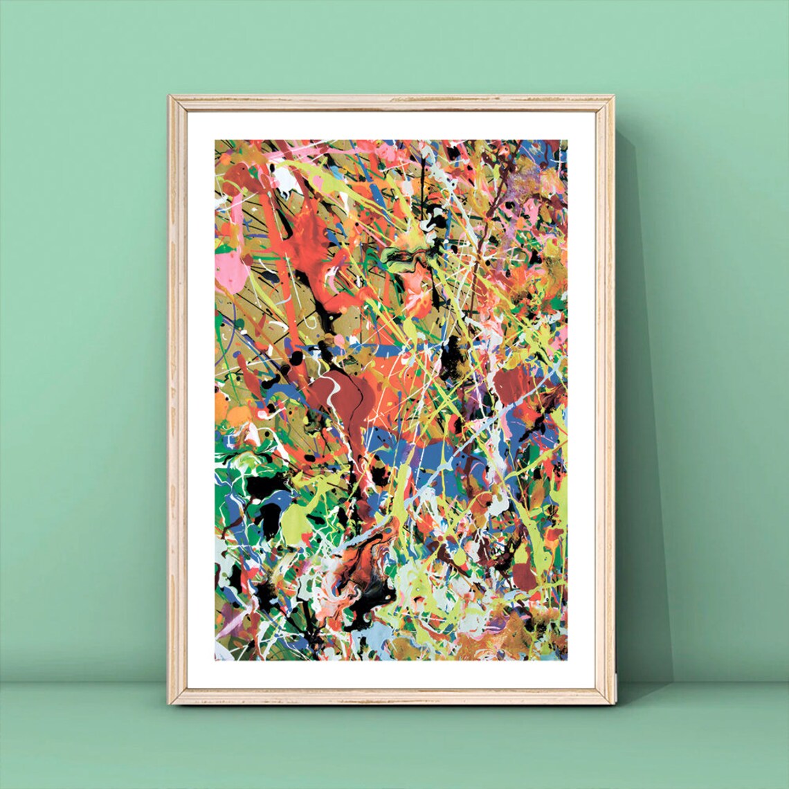 Jackson Pollock Abstract Exhibition Poster Art Print