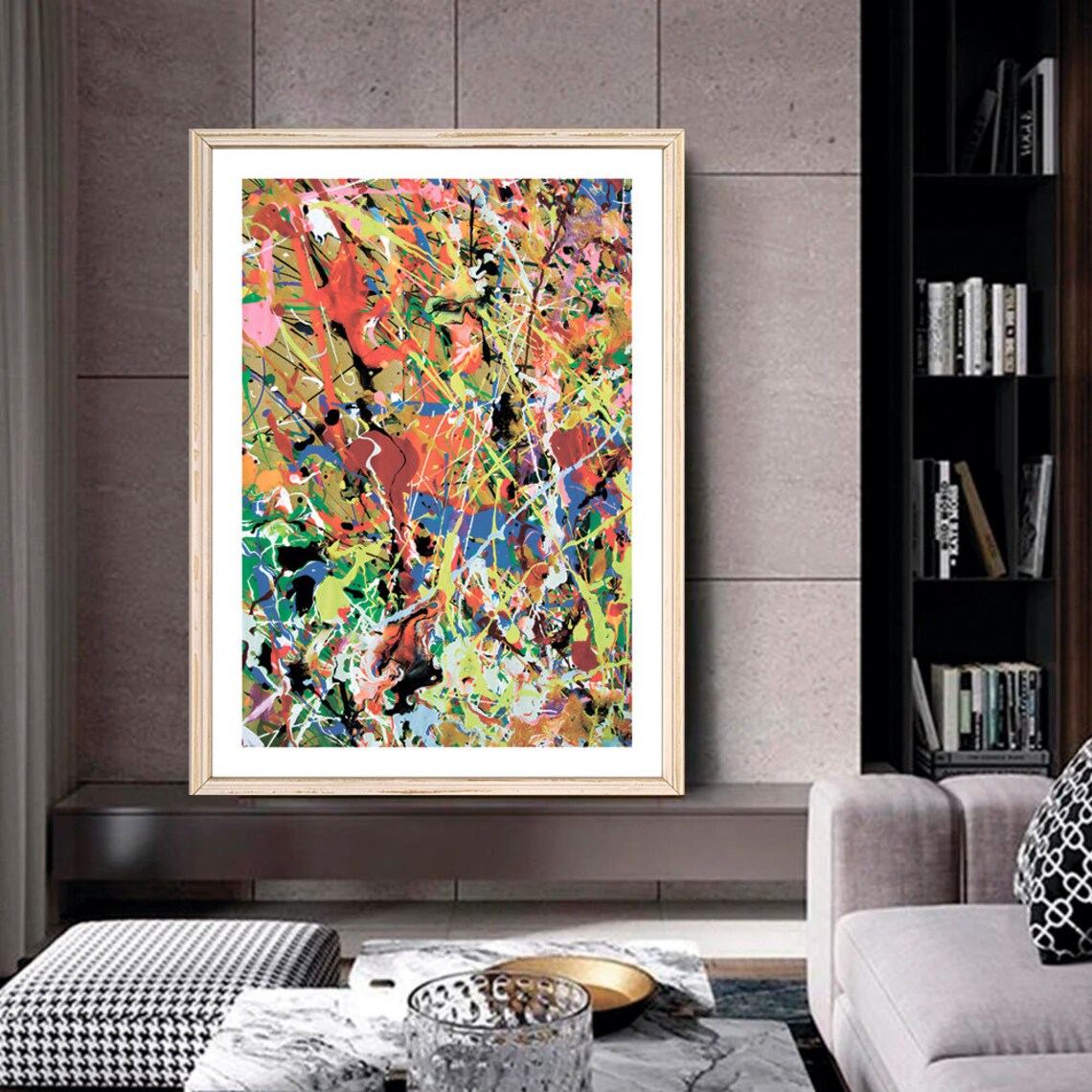 Jackson Pollock Abstract Exhibition Poster Art Print - Image 2