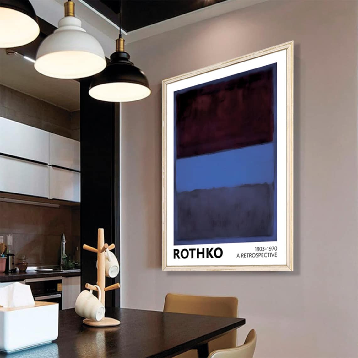 Mark Rothko Blue and Gray Exhibition Poster - Image 2
