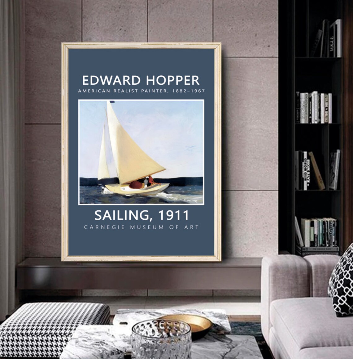 Edward Hopper Sailing 1911 Travel Poster - Image 2