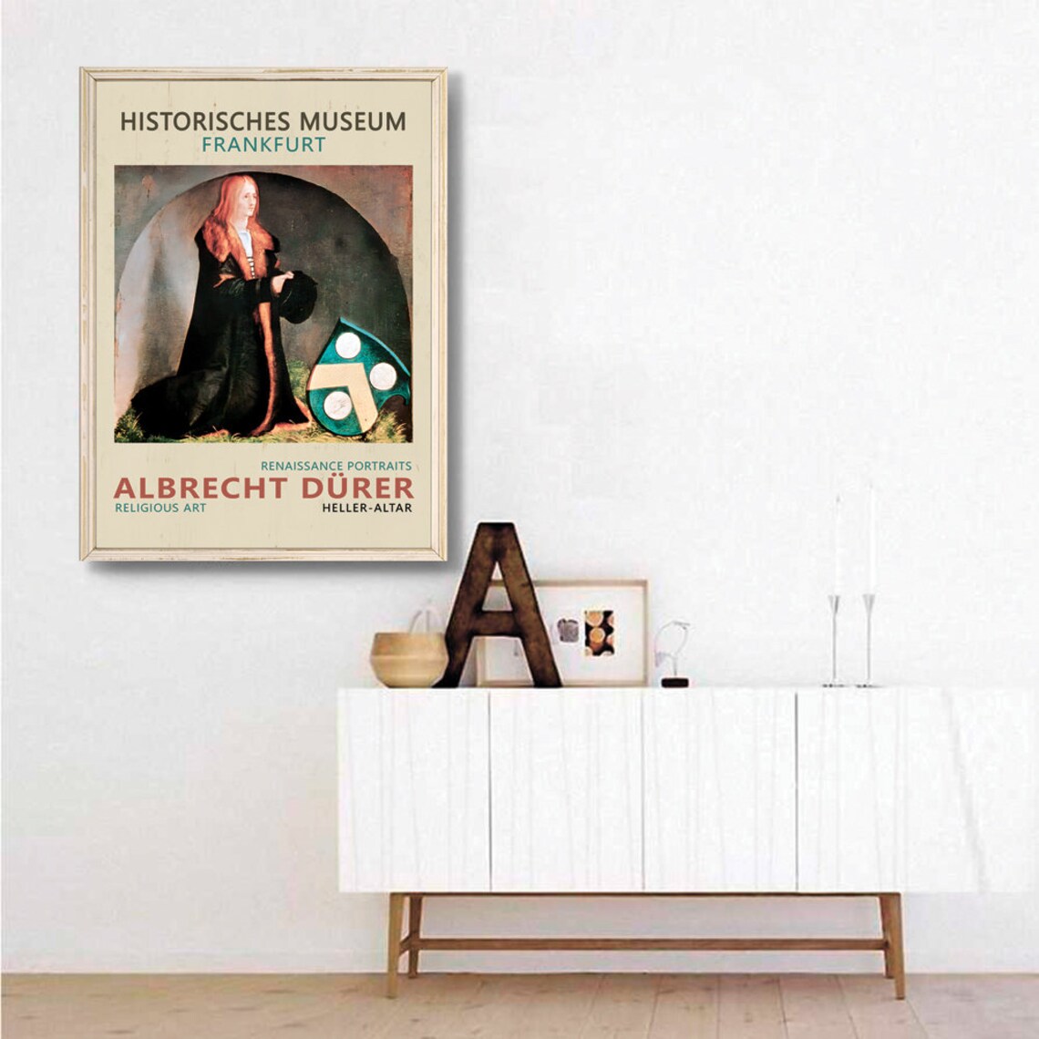 Albrecht Durer Heller Altar Renaissance Portrait Poster Frankfurt Museum Relic - Image 2