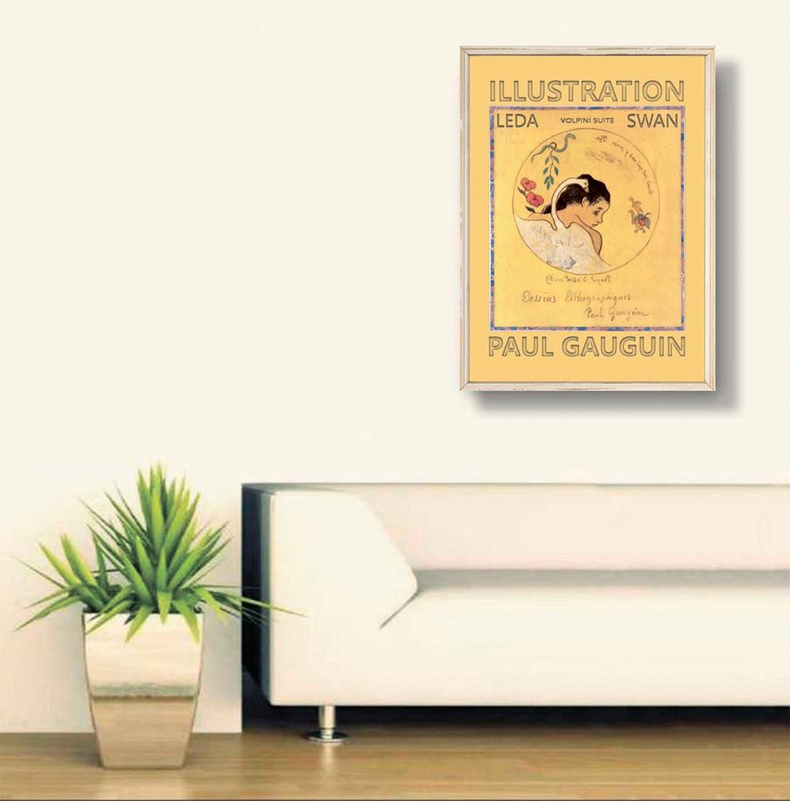 Paul Gauguin Leda and the Swan Volpini Suite Lithograph Poster - Image 3