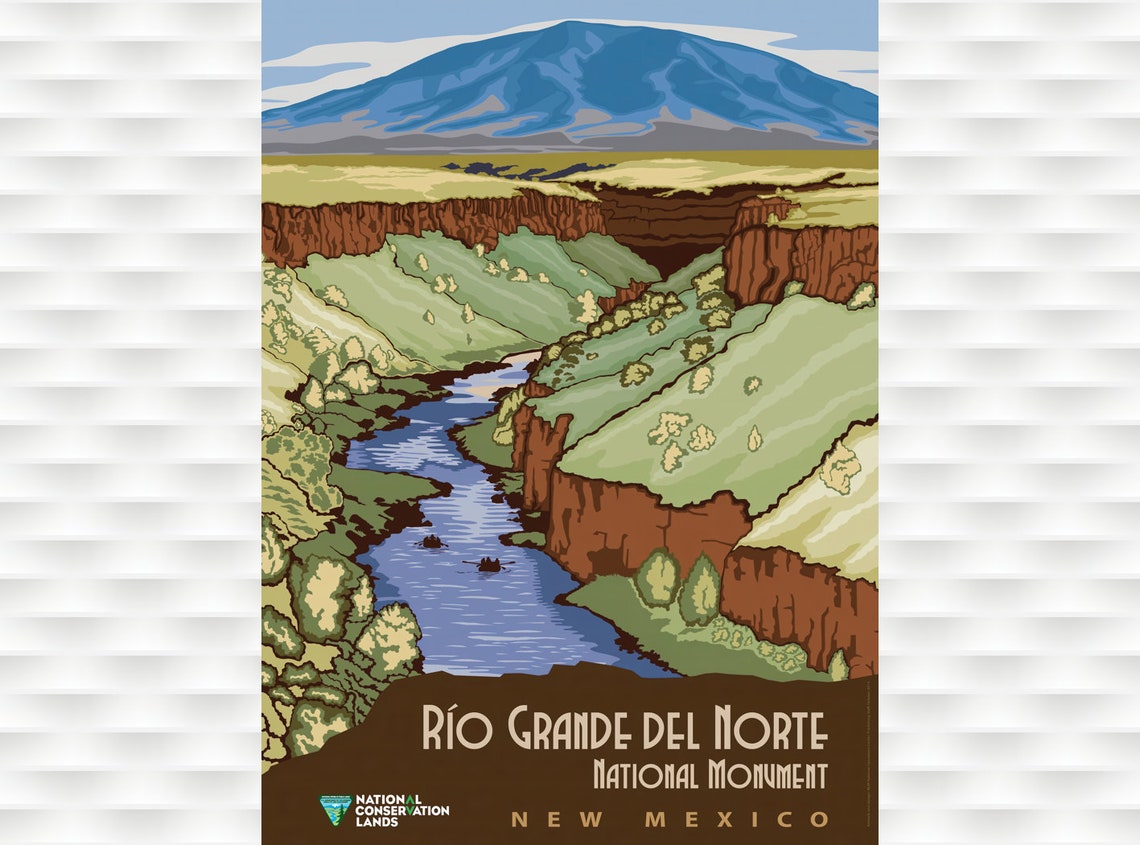 Rio Grande National Monument Travel Poster