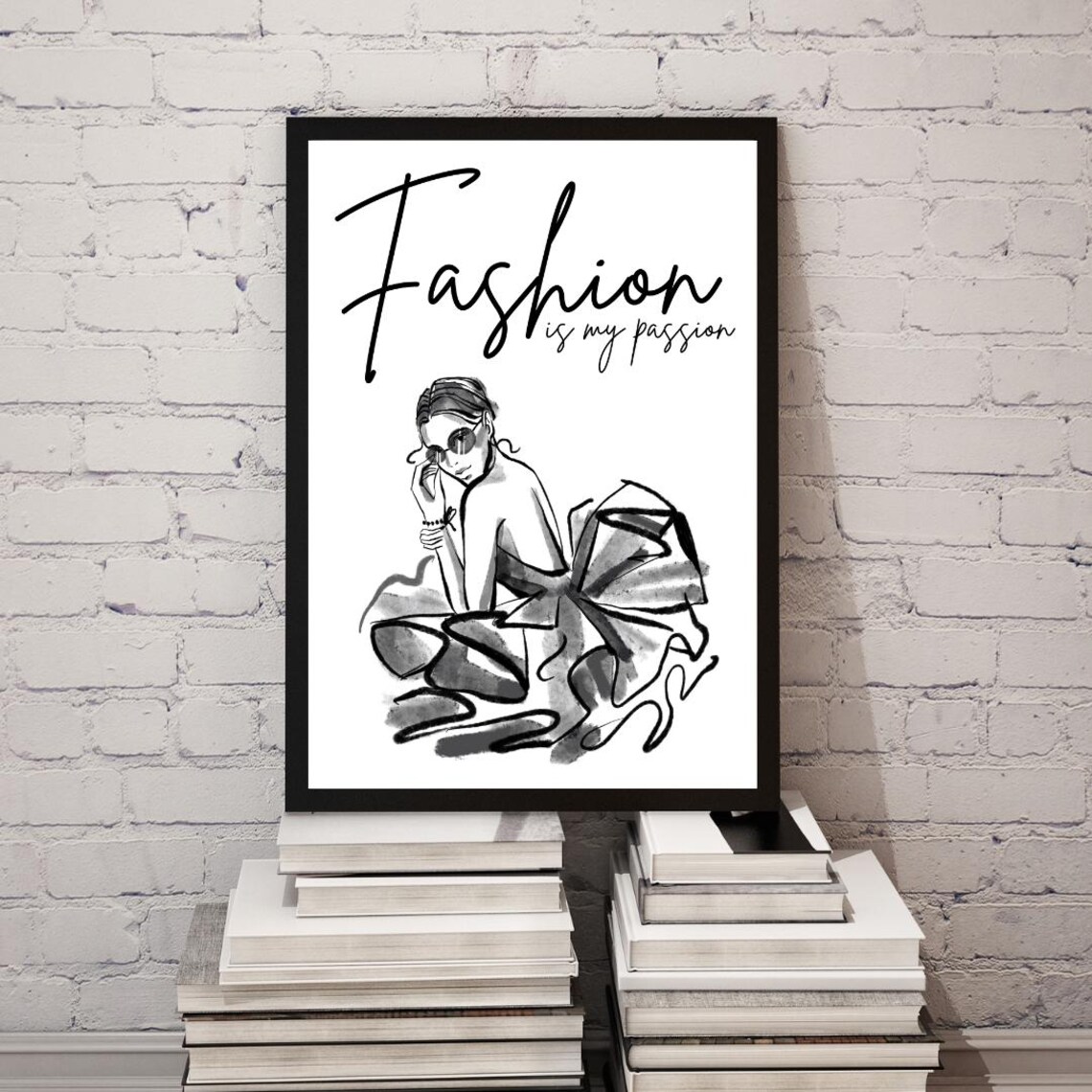 Fashion Is My Passion Motivational Quote Poster - Image 4