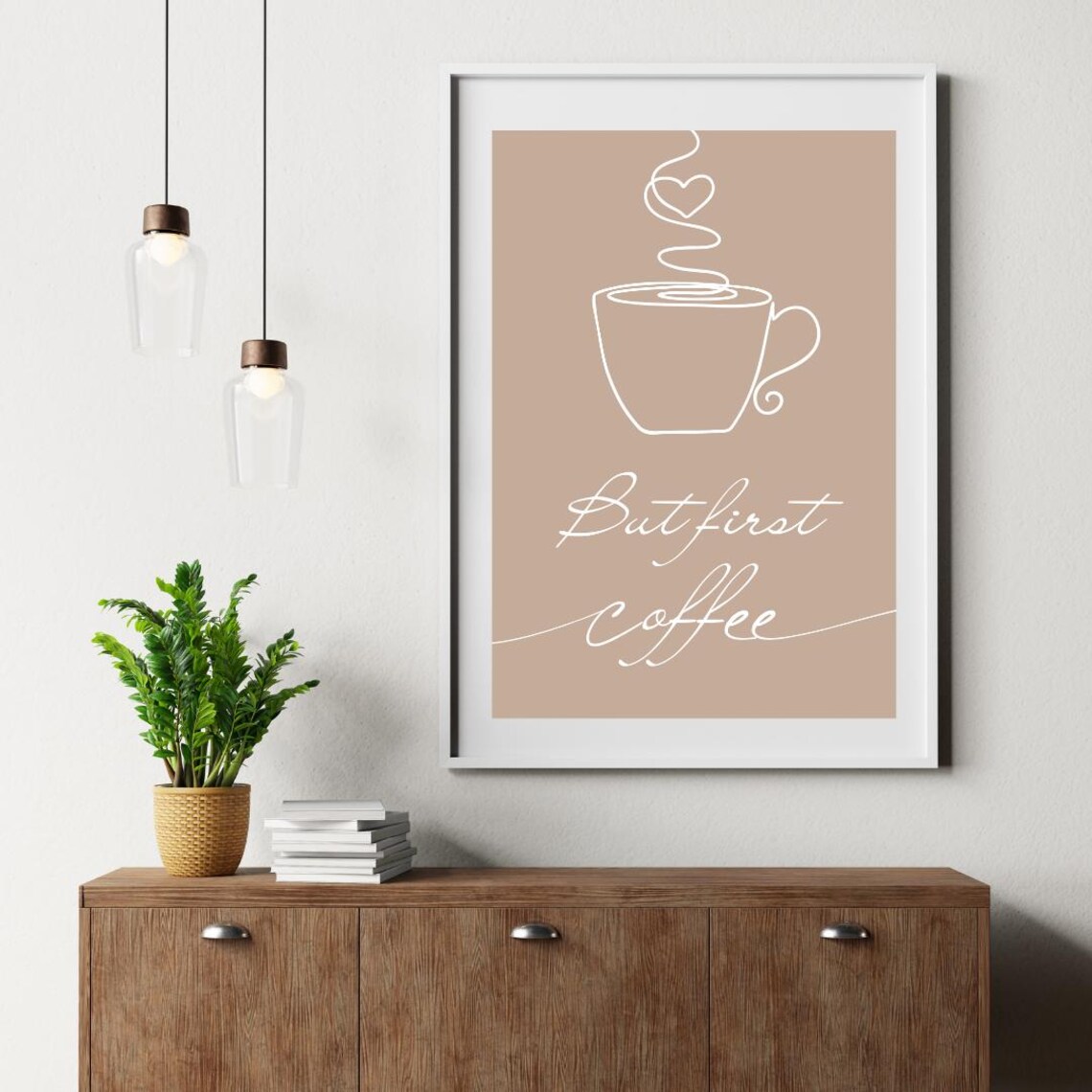 But First Coffee Quote, Motivational Wall Art - Image 5