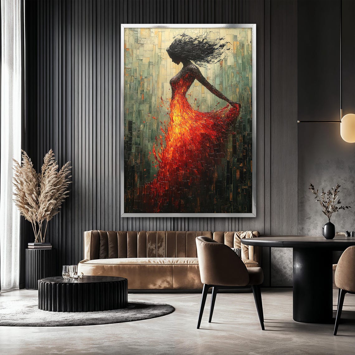 Abstract Woman Painting, Elegant Female Gift Idea - Image 2