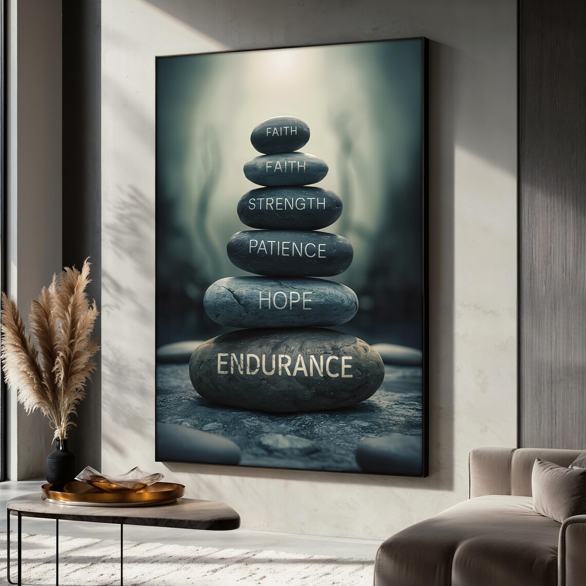 Faith Strength Patience Hope Endurance, Zen Decor