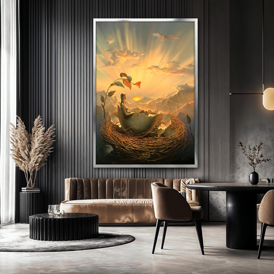 Vladimir Kush Surreal Woman In Nest, Fantasy Art - Image 2
