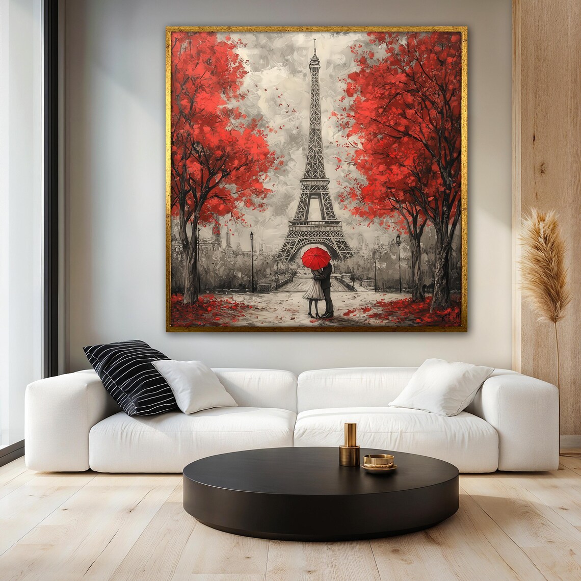 Eiffel Tower Print, Romantic Paris Scene - Image 3