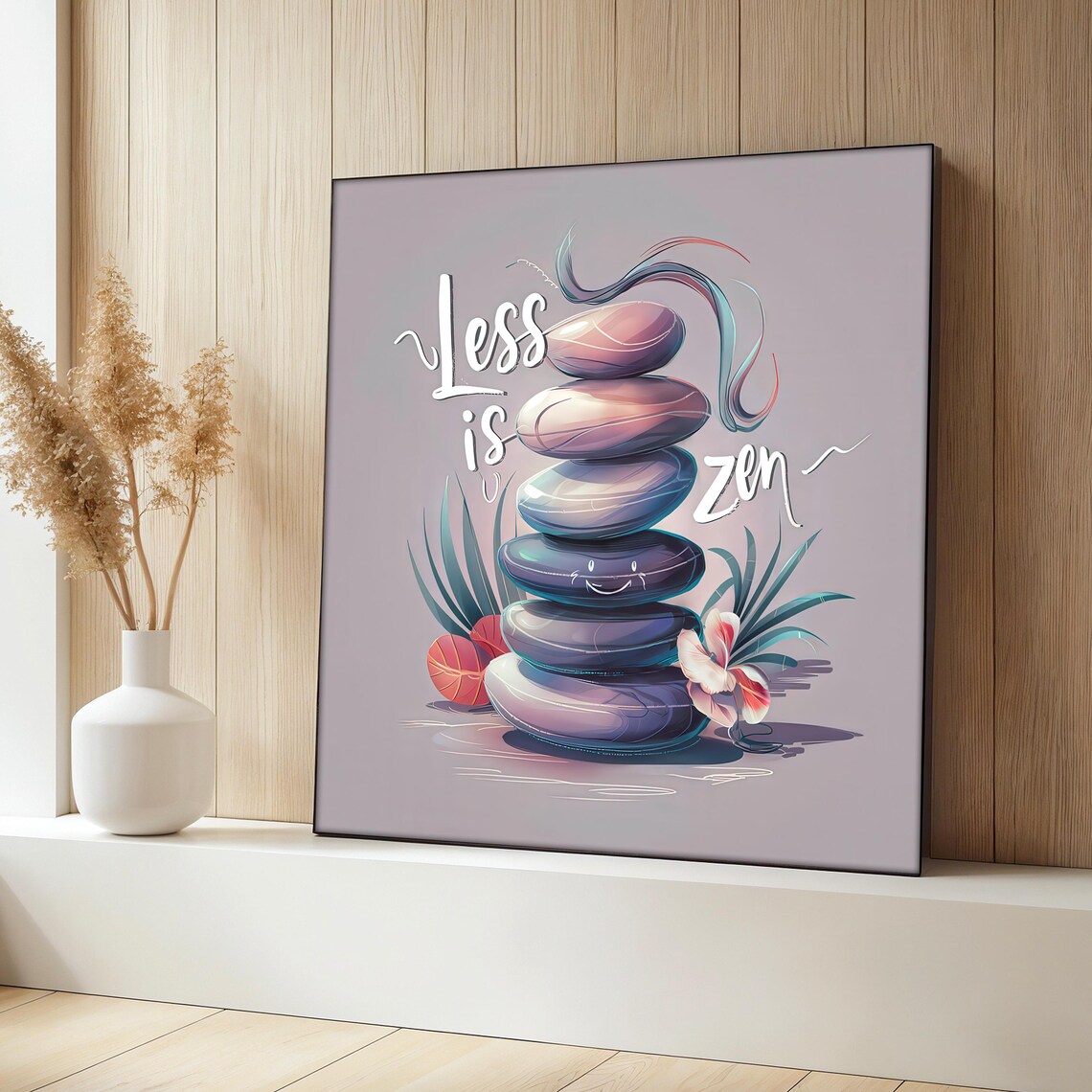 Less Is Zen Painting, Minimalist Spa Decor