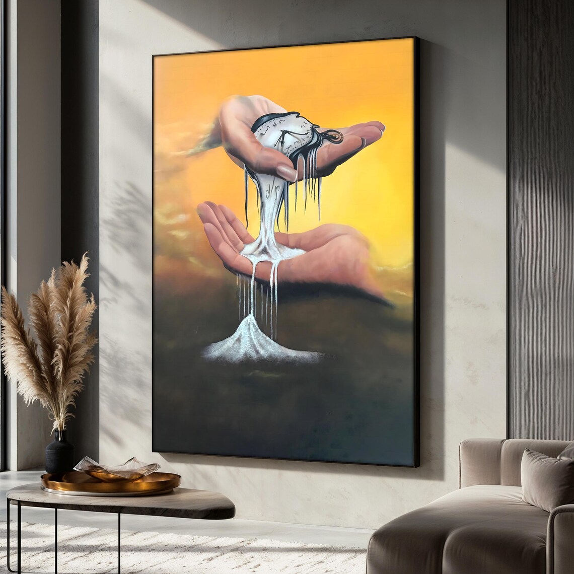 Salvador Dali Melting Clock, Surreal Artwork