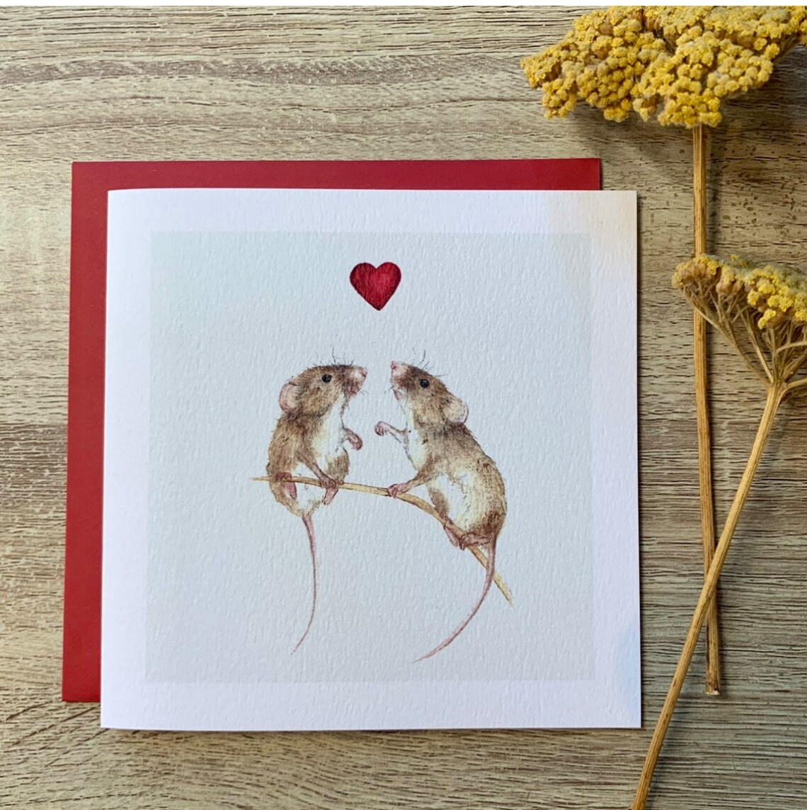 Mouse Heart Personalization Option Art Print