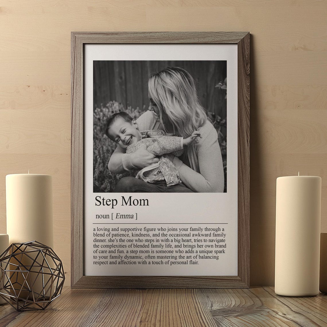 Personalized Step Mom Definition Print Wall Art Print Gift For Step Mom Step Mom Print Definition Print Quote Print Custom - Image 2