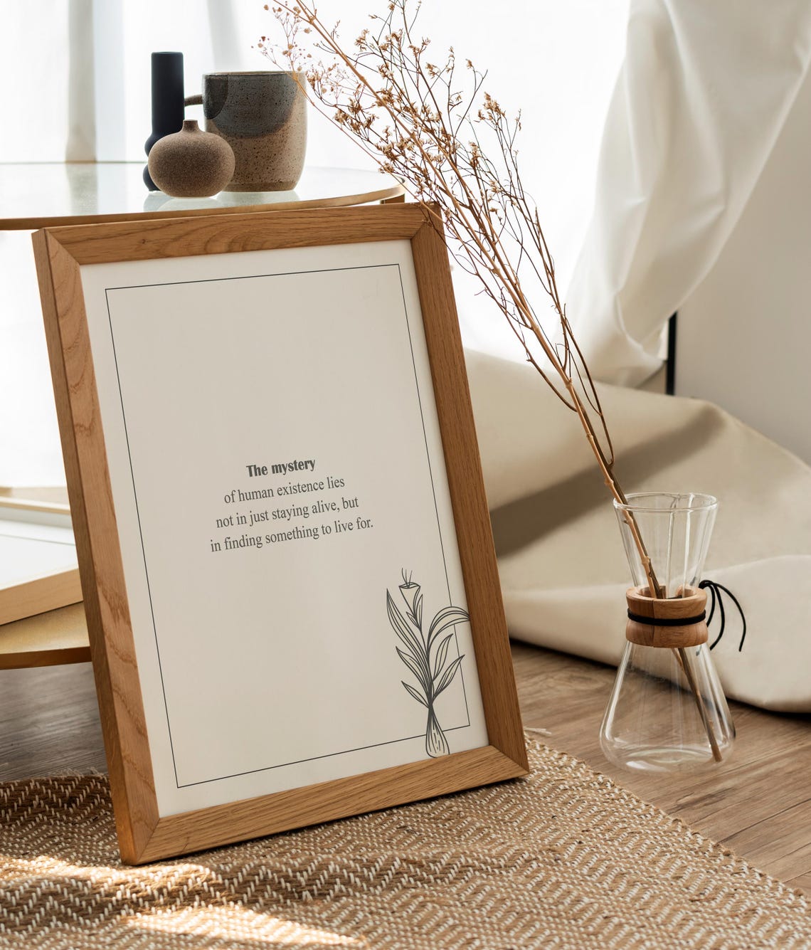 Dostoevsky Mystery of Human Existence Live for Something Poster - Image 2