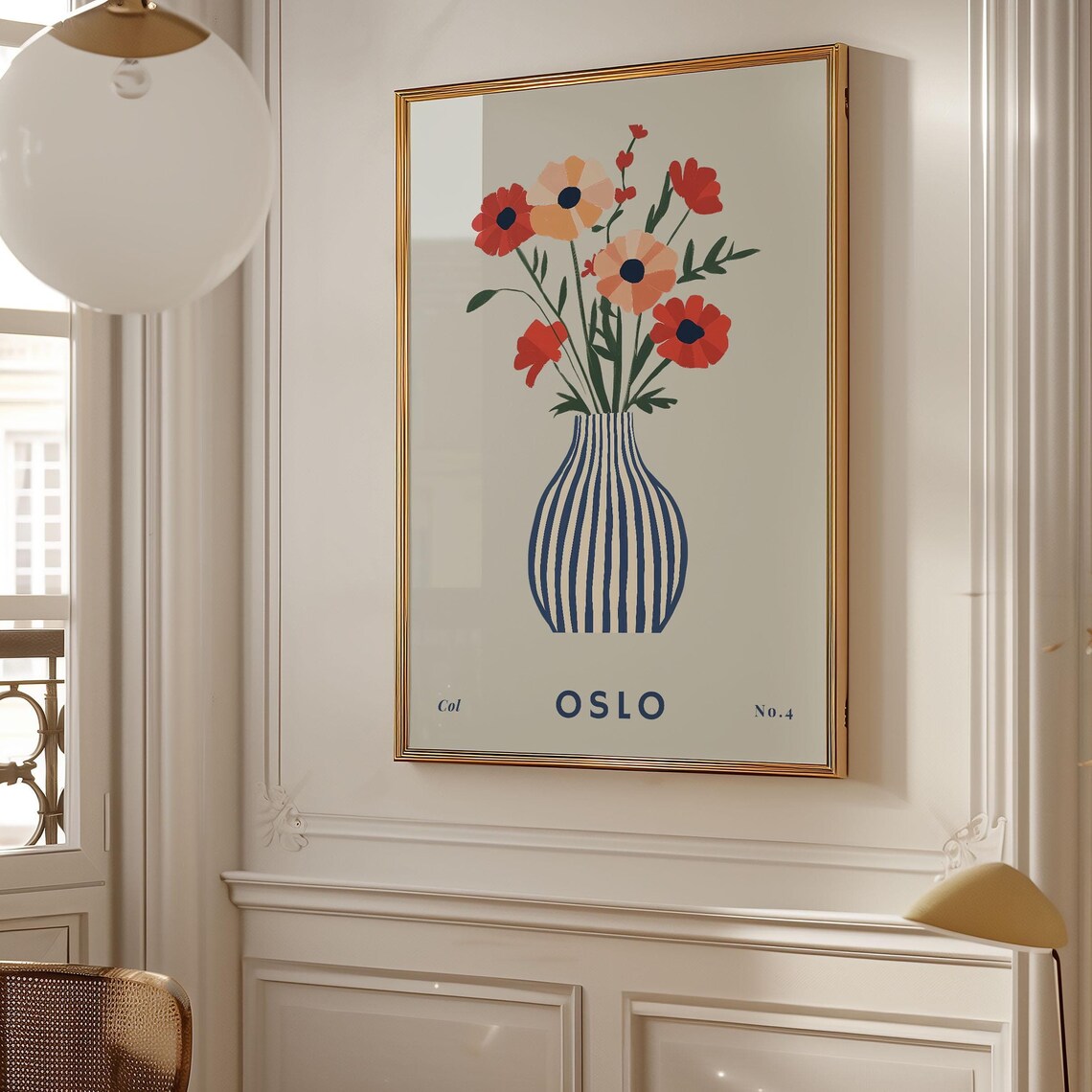 Flower Print, Bohemian Floral Decor Oslo - Image 2
