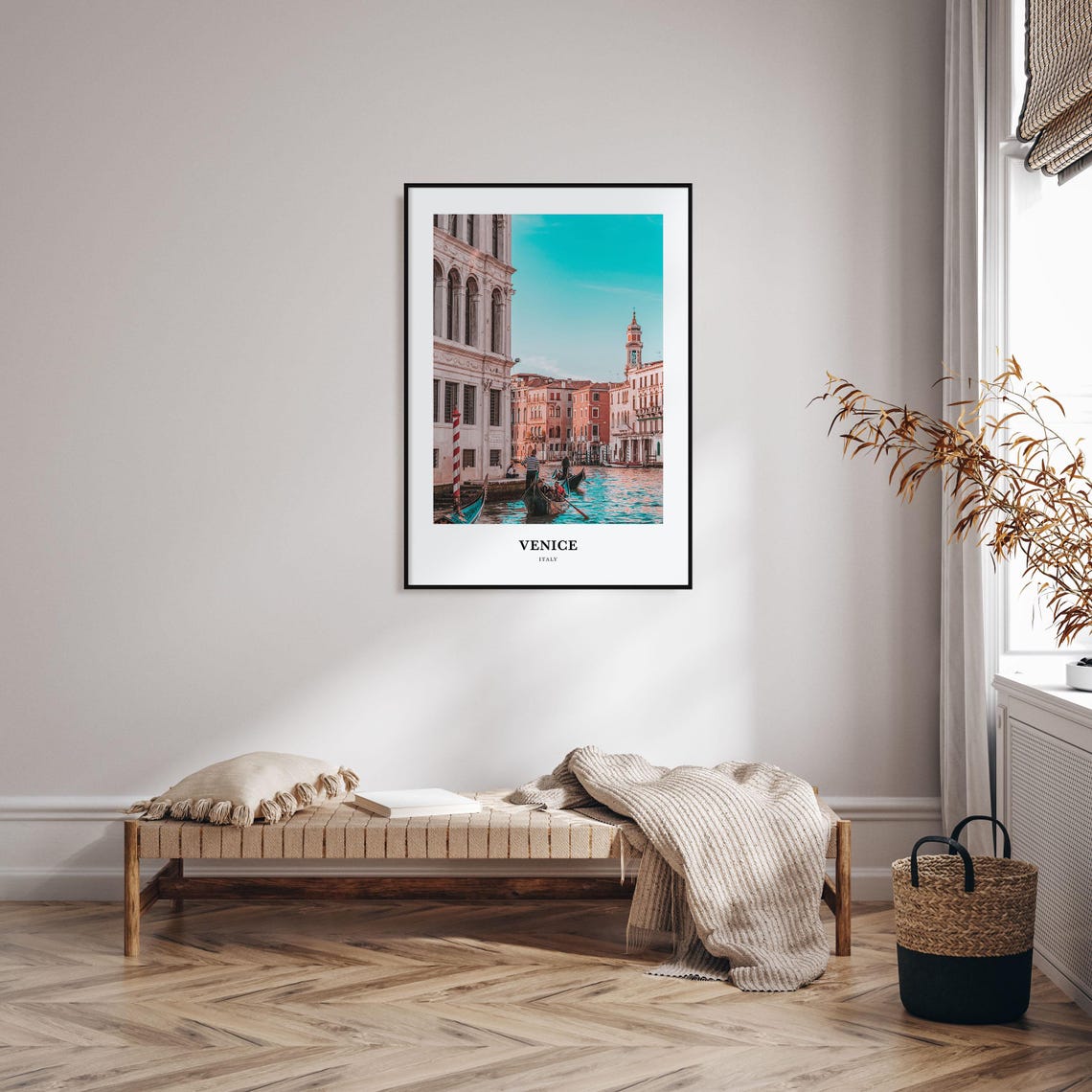 Venice Italy Grand Canal Gondolas Sunset Photo Travel Poster - Image 4