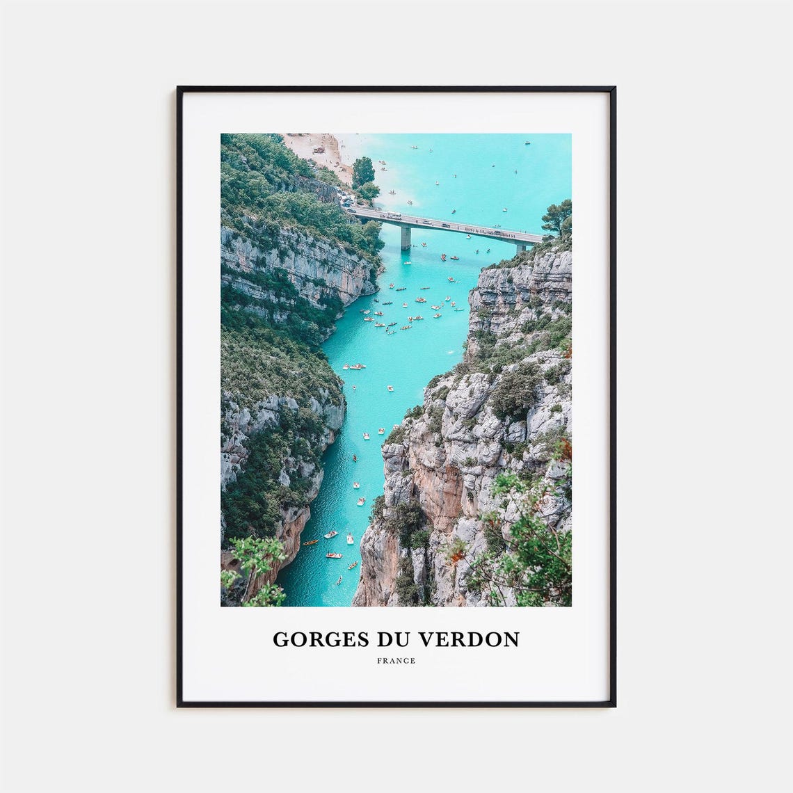 Gorges Du Verdon Print Gorges Du Verdon Photo Poster Gorges Du Verdon Travel Wall Art Gorges Map Print Gorges Photography Print France