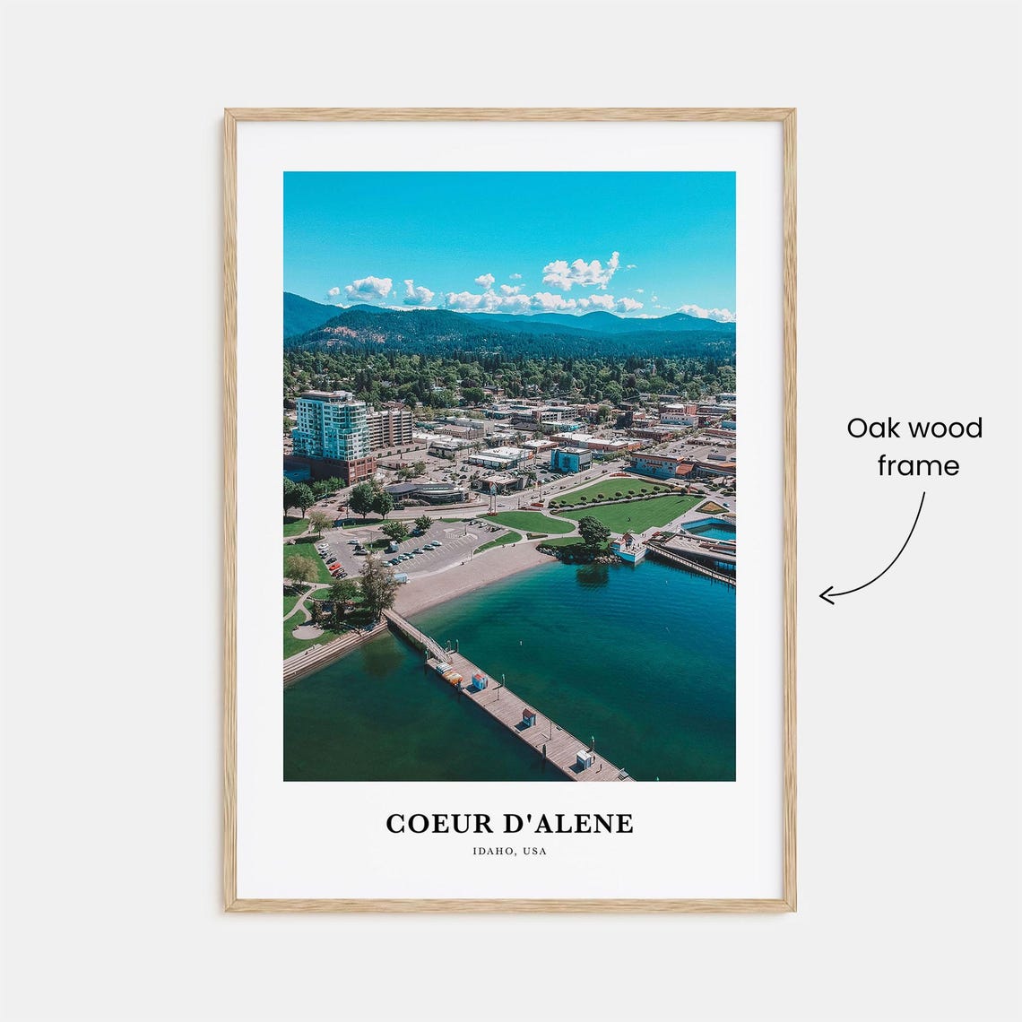 Coeur Dalene Print Coeur Dalene Photo Poster Coeur Dalene Travel Wall Art Coeur Dalene Map Coeur Dalene Photography Idaho Usa - Image 3