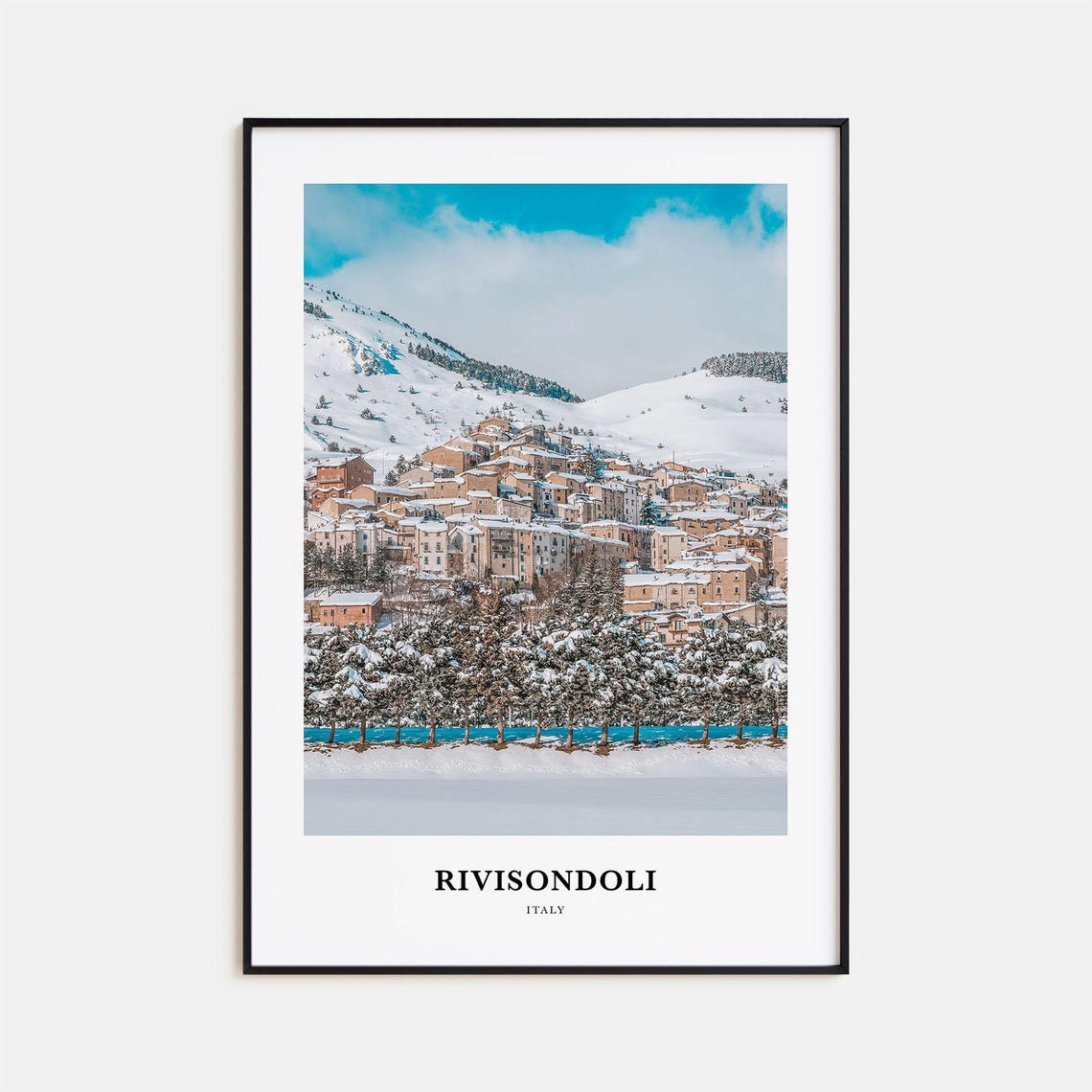 Rivisondoli Print Rivisondoli Photo Poster Rivisondoli Travel Wall Art Rivisondoli Map Print Rivisondoli Photography Print Italy