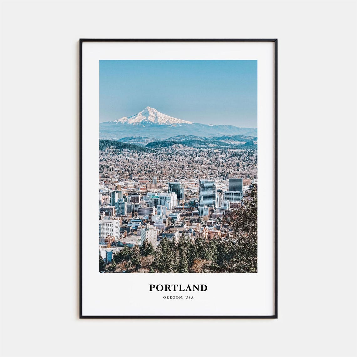 Portland Print Oregon No 2 Portland Photo Poster Portland Travel Wall Art Portland Map Portland Photography Portland Wall Dcor Usa
