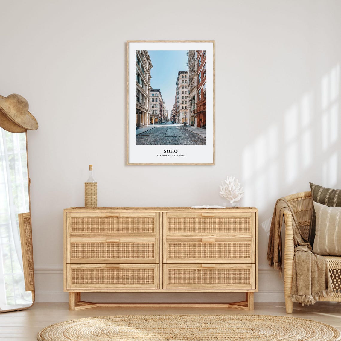 Soho New York City Cobblestone Street Cast Iron Facade Poster - Image 2