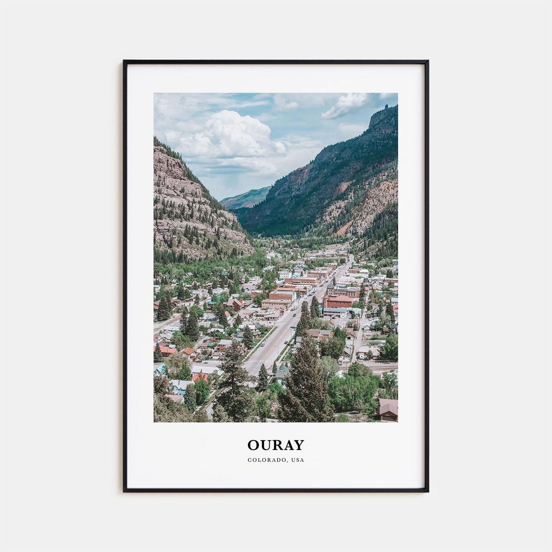 Ouray Print Ouray Photo Poster Ouray Travel Wall Art Ouray Map Print Ouray Photography Print Ouray Wall Dcor Colorado Usa