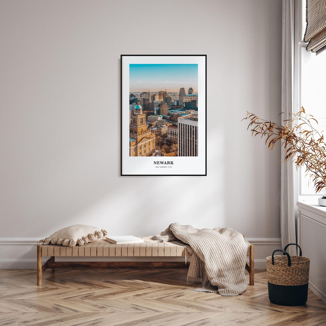 Newark Print Newark Photo Poster Newark Travel Wall Art Newark Map Print Newark Photography Print Newark Wall Dcor New Jersey Usa - Image 3