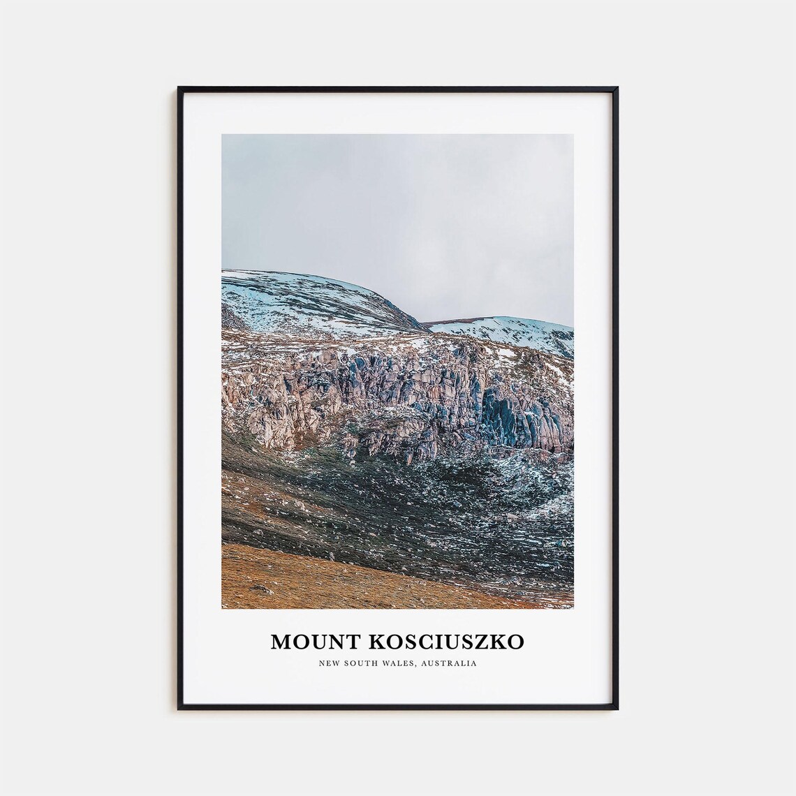 Mount Kosciuszko Australia Snowy Mountain Landscape Photo Poster
