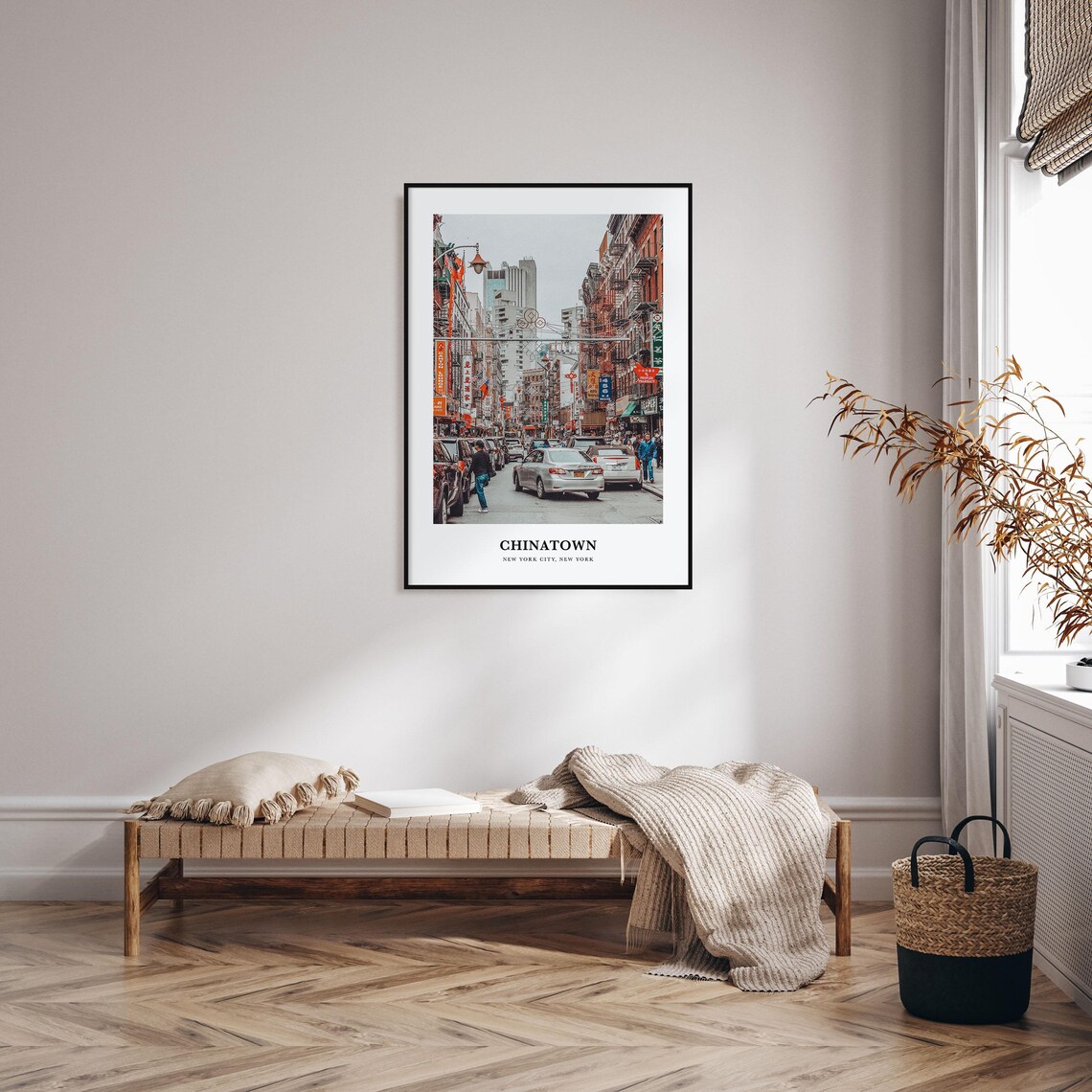 Chinatown New York City Travel Poster, Map Print - Image 3