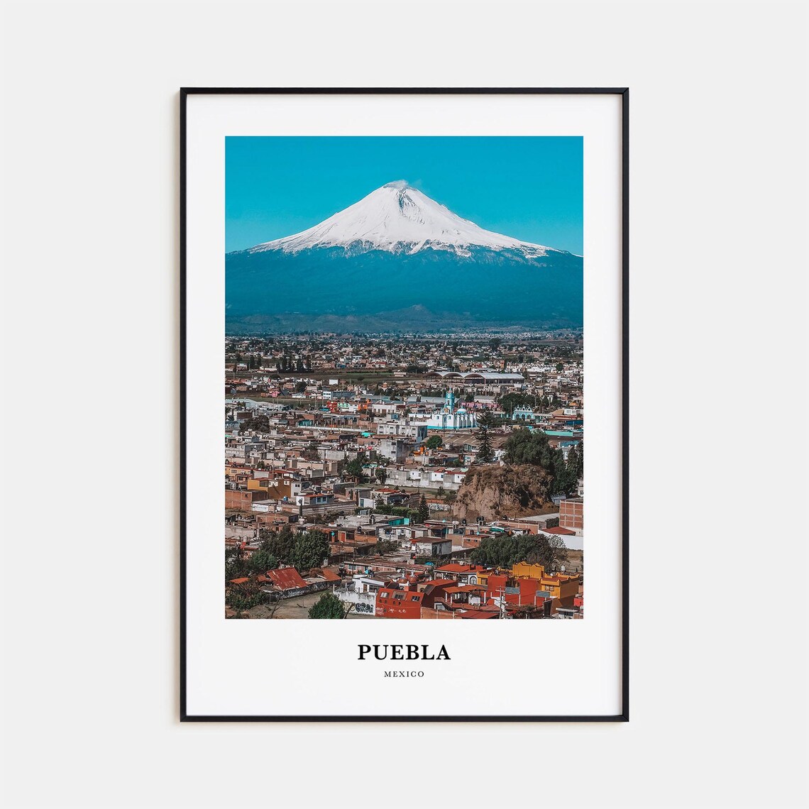 Puebla Travel Poster, Mexico Place Wall Art