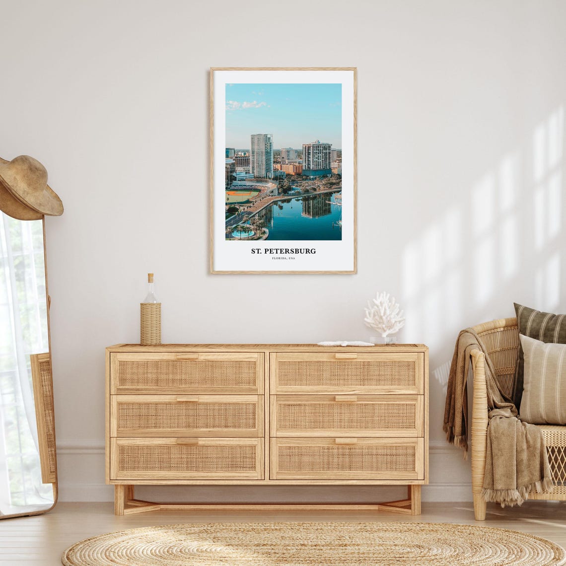 St Petersburg Print Florida St Petersburg Photo Poster St Petersburg Travel Wall Art St Petersburg Map Print St Petersburg Usa - Image 2