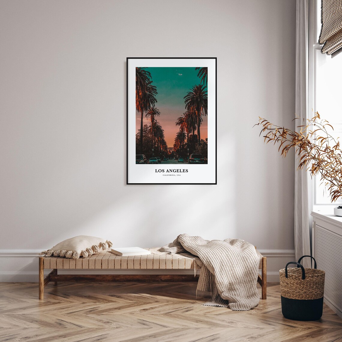Los Angeles Travel Poster, California Map Photo Art - Image 4