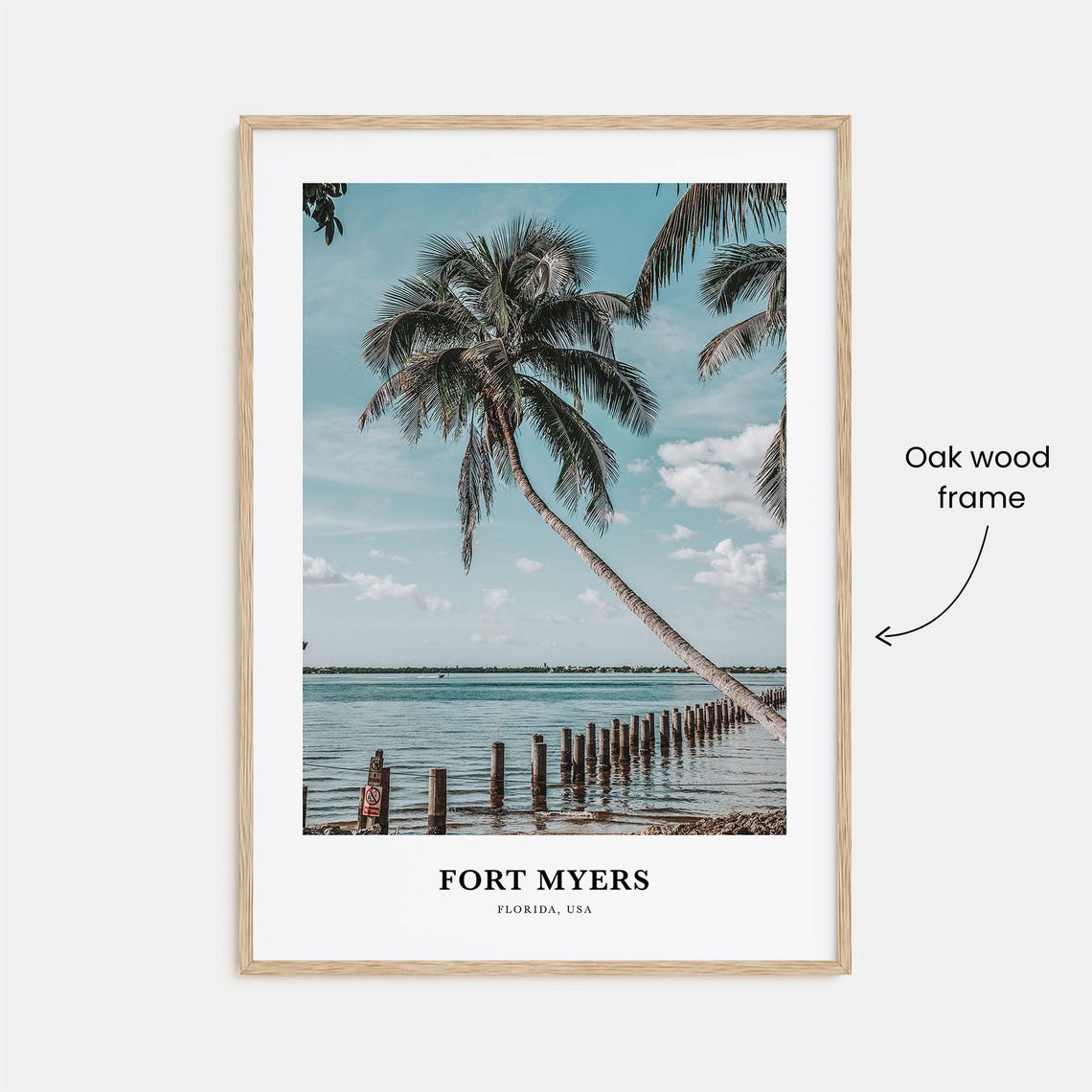 Fort Myers Print Fort Myers Photo Poster Fort Myers Travel Wall Art Fort Myers Map Print Fort Myers Photography Print Florida Usa - Image 3