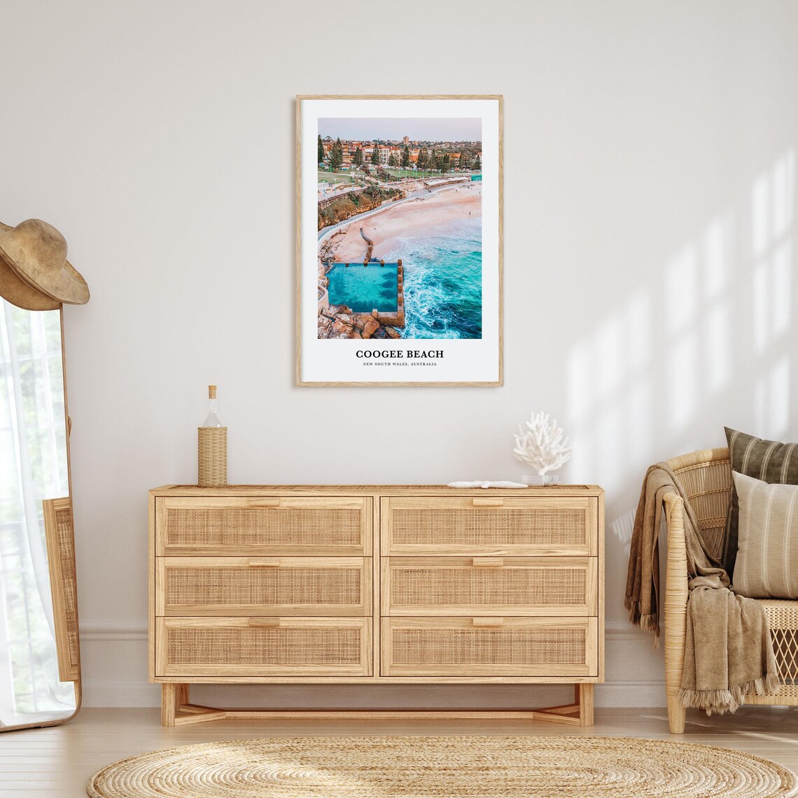 Coogee Beach Travel Poster, New South Wales Australia - Image 2